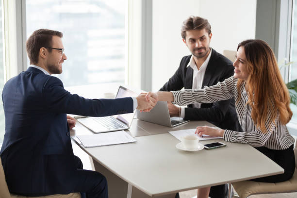 Businessman handshaking