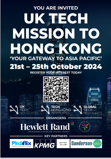 UK Tech Mission to Hong Kong - Organized by Tech West England Advocates (UK)