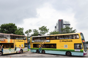 Maybank SG goes full wrap from heartlands to causeway in biggest bus campaign
