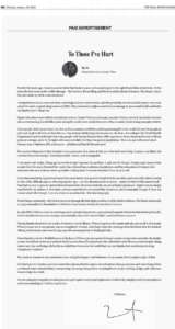 Kanye West buys full-page WSJ ad to apologise for past antisemitic remarks