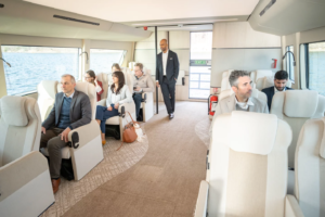 High-speed hydrofoil e-ferry is quieter than a library