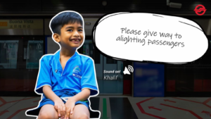 Eight-year-old announcer takes over SMRT platforms for autism awareness