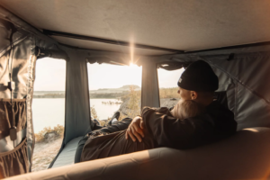 Rooftop tent makes simple but brilliant improvement over all others