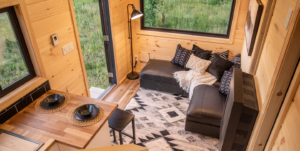 Scandi-style tiny house packs space-saving layout into just 270 sq ft