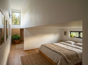 Upside-down tiny house makes room for three bedrooms and two bathrooms