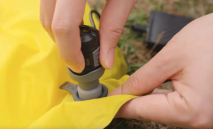 3/4-ounce tiny pod pump airs you up in just over 1 minute