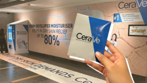 CeraVe turns MRT commute into a glow-up moment