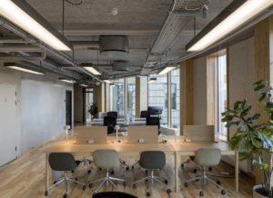 Record-breaking timber tower incorporates recycled wind turbine blades