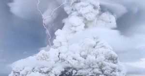 Record-breaking volcanic eruption somehow cleaned up its own pollution