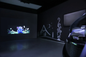 Headlight projectors turn your car into a drive-in theater