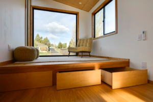 Extra-wide tiny house focuses on storage without sacrificing comfort