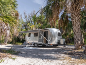 Slicked Airstream camping trailer goes full-on IKEA to hit lower price