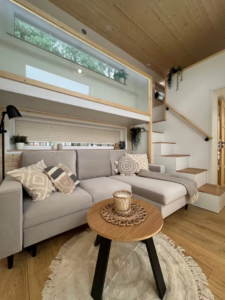 Family oriented tiny house prioritizes personal space and privacy