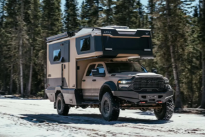 Winnebago Ram 4×4 camper truck swings for fences, whiffs big on bath