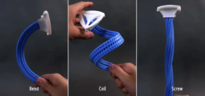 Bizarre triple zipper creates rigid 3-D shapes in seconds