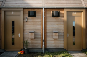 Dutch timber homes hit carbon-negative milestone with Delft Red reboot