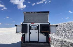 Triple-pop truck camper squeezes full base camp into short pickup bed