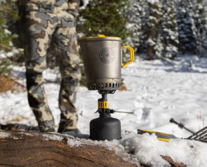 Trigger-fired camp stove is one of market's lightest and toughest
