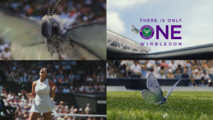 Wimbledon’s latest ace? A butterfly with a front-row seat