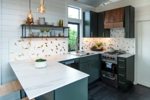 XL tiny house is equipped for full-time family living on wheels
