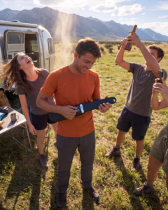 Novel Bluetooth speaker folds out for tuneful strumming on the go