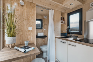 Skyscraper-style tiny house sleeps two in a compact footprint